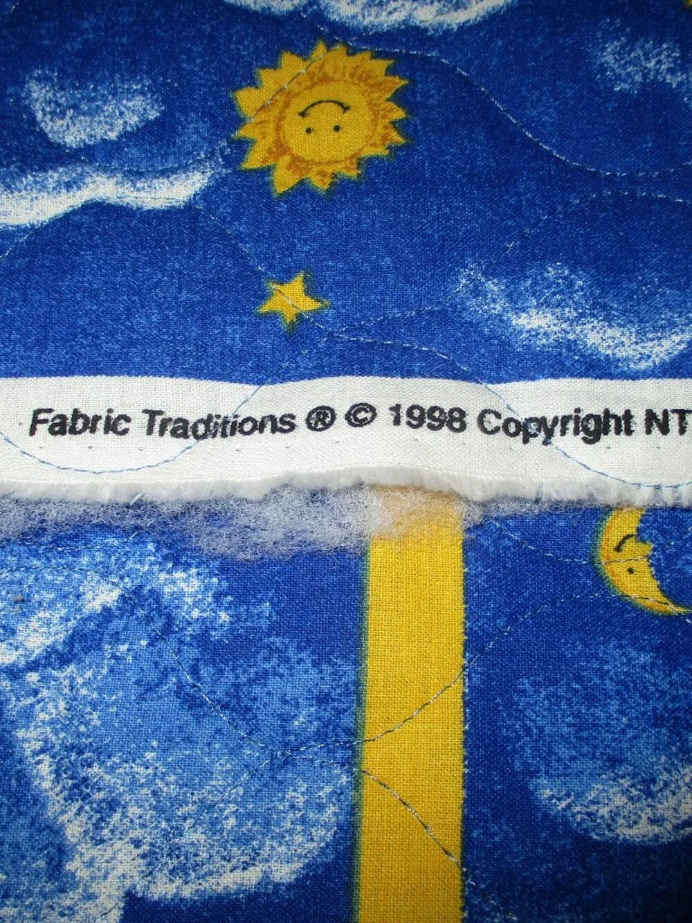 NEW Colorful Elephant Zebra Tiger Lion Baby Crib Quilt Unfinished Sun Moon